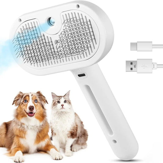 Pet grooming tool with a dog and cat on a white background